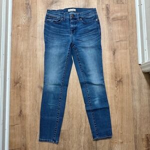 MADEWELL | Women's 8" Medium Wash Skinny Skinny Jeans, Sunnyside, Size 28